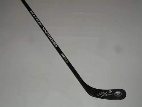 ZEMGUS GIRGENSONS SIGNED SHERWOOD HOCKEY STICK BUFFALO SABRES PROOF 1