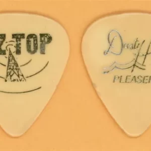 ZZ Top Dusty Hill Pleaser White Vintage Guitar Pick - 1994 Antenna Tour