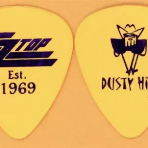 ZZ Top Dusty Hill Vintage Guitar Pick - 2009 40th Anniversary Tour