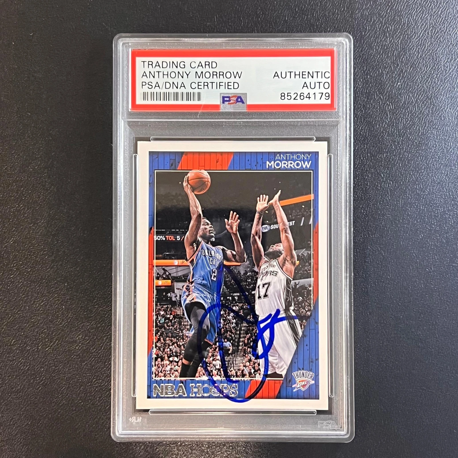 2006-07 Panini Hoops #242 Anthony Morrow Signed Card AUTO PSA/DNA Slabbed Thunde