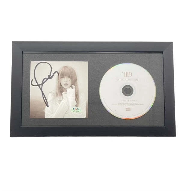 Taylor Swift Signed CD Cover Framed PSA/DNA The Tortured Poets Department
