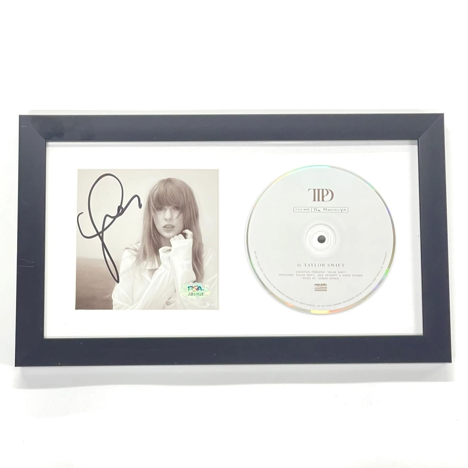 Taylor Swift Signed CD Cover Framed PSA/DNA Tortured Poets Department