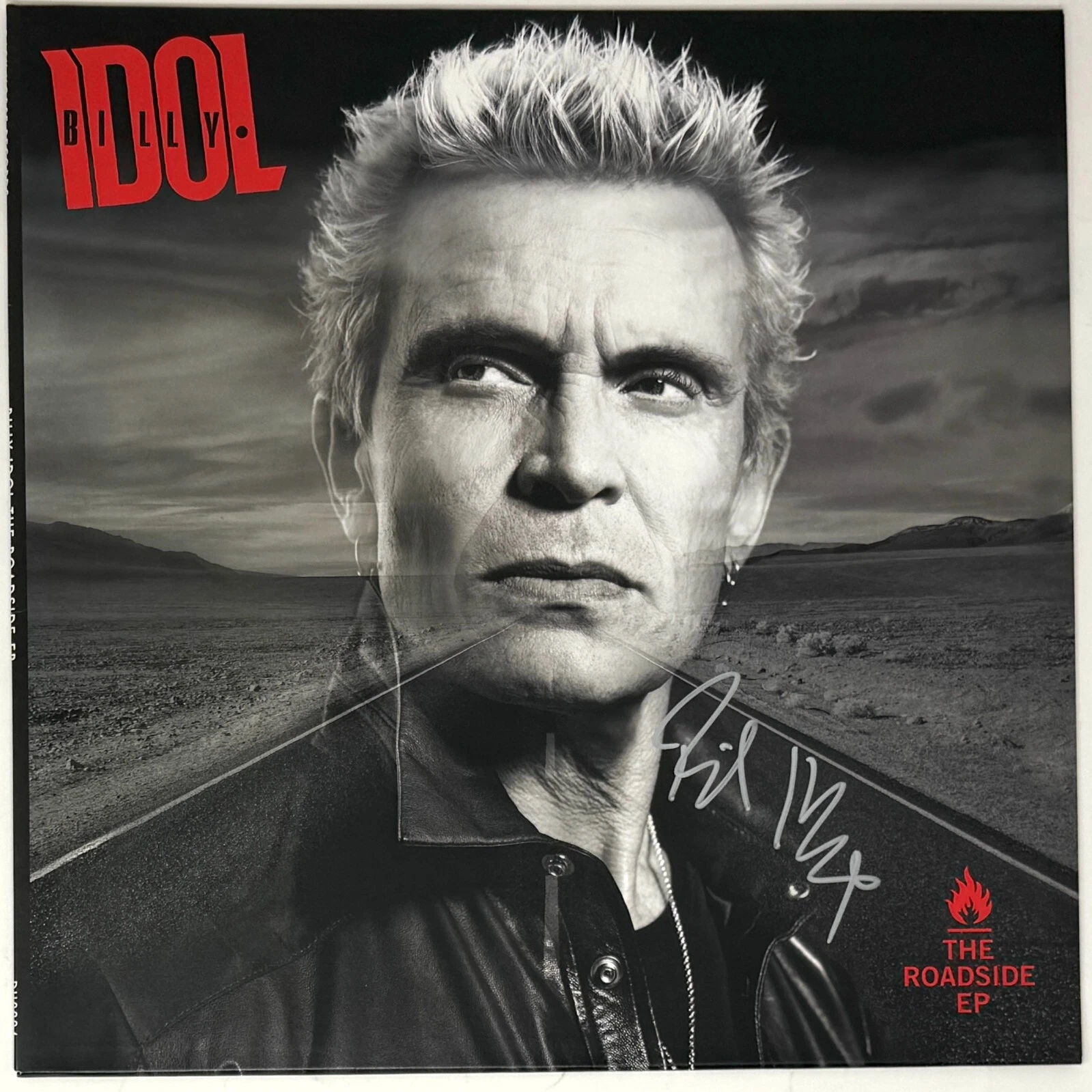 Billy Idol Signed Autograph The Roadside Ep Vinyl Record Album LP Beckett COA