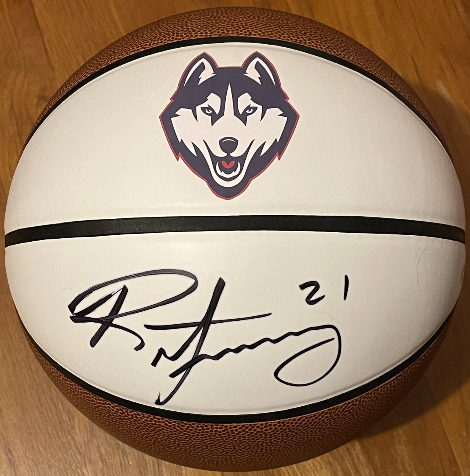 Renee Montgomery Signed Autographed UConn Huskies Logo Basketball PSA/DNA
