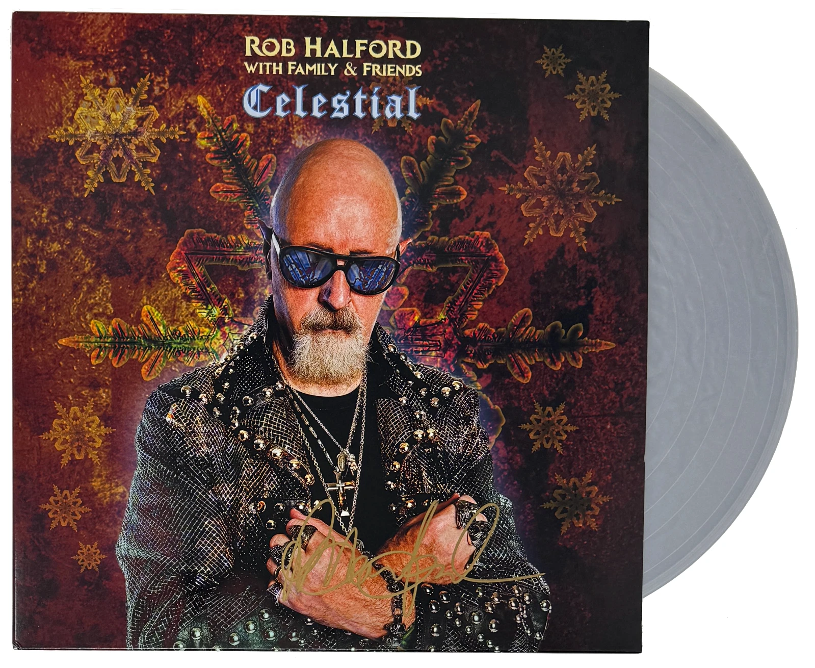 Rob Halford Judas Priest Signed Autograph Celestial Vinyl Record Album BAS COA