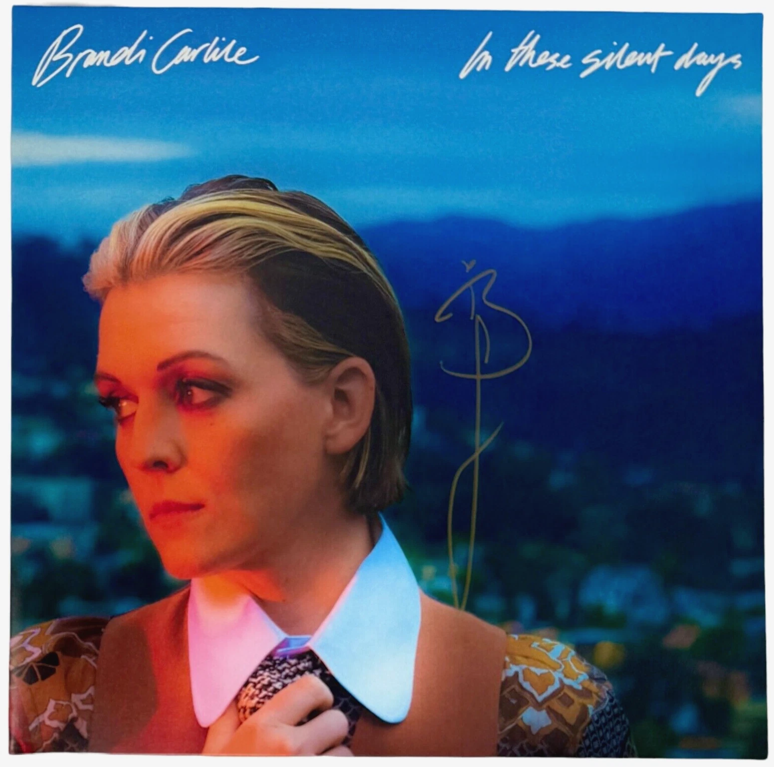 Brandi Carlile Signed Autograph In These Silent Days Vinyl Record Album BAS COA