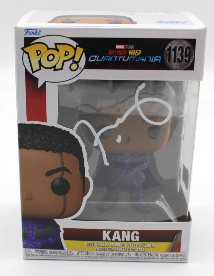 Jonathan Majors KANG Signed Funko Pop 1139 Ant Man w/Beckett COA BM50303 *Swap*