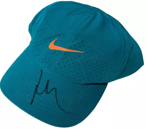 HOLGER RUNE SIGNED NIKE TENNIS HAT CAP WIMBLEDON AO FRENCH US OPEN JSA ! COLLECTIBLE MEMORABILIA