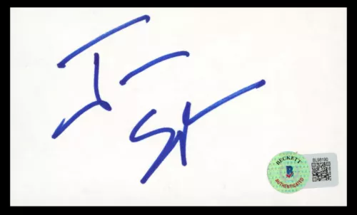 JAMES SPADER THE BLACKLIST SIGNED 3×5 INDEX CARD AUTOGRAPHED BAS #BL98190 COLLECTIBLE MEMORABILIA