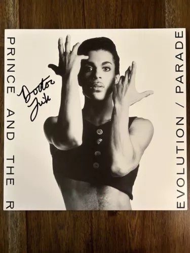 ‘PRINCE AND THE REVOLUTION’ BAND DR. FINK SIGNED ‘PARADE’ VINYL ALBUM COLLECTIBLE MEMORABILIA