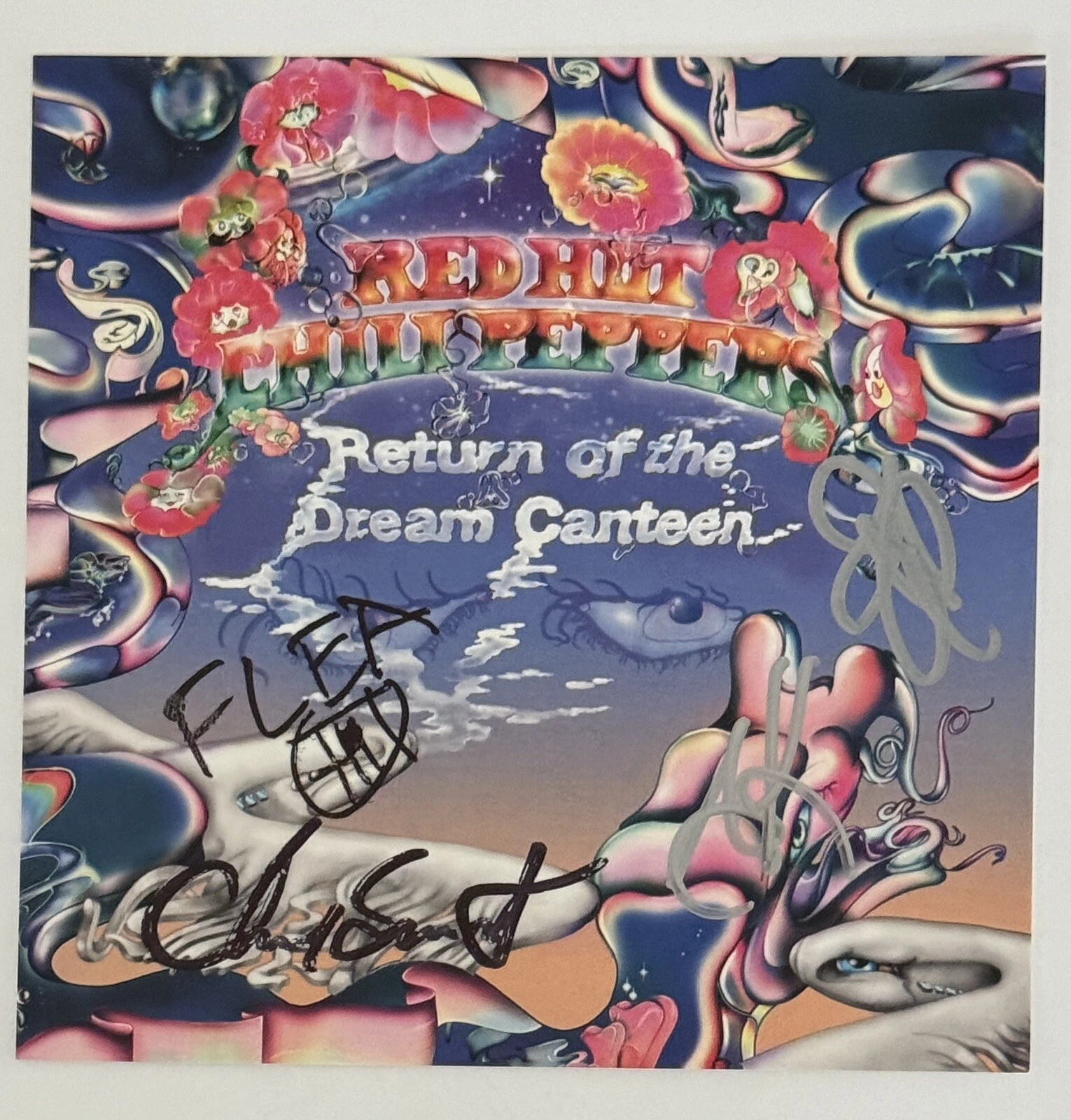 SIGNED Red Hot Chili Peppers Return Dream Canteen CD Beckett BAS COA Autographed