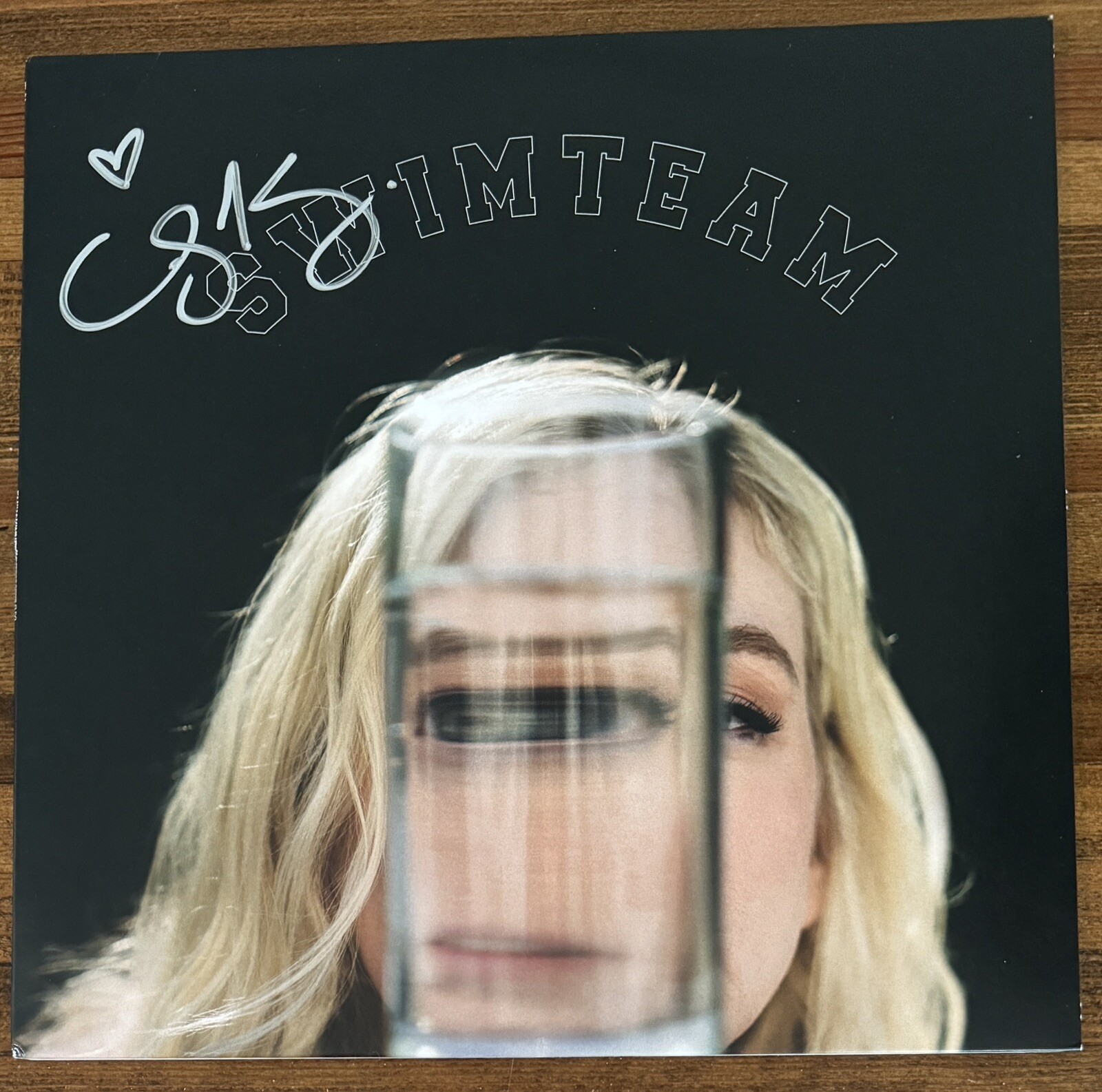 SIGNED Emily Kinney AUTOGRAPHED SwimTeam Vinyl LP PSA DNA COA The Walking Dead
