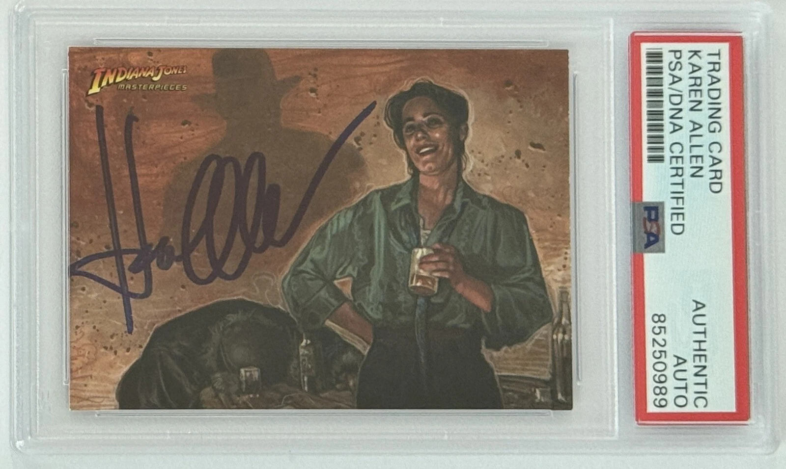 2008 Topps Indiana Jones Masterpieces Karen Allen SIGNED PSA DNA COA Autographed