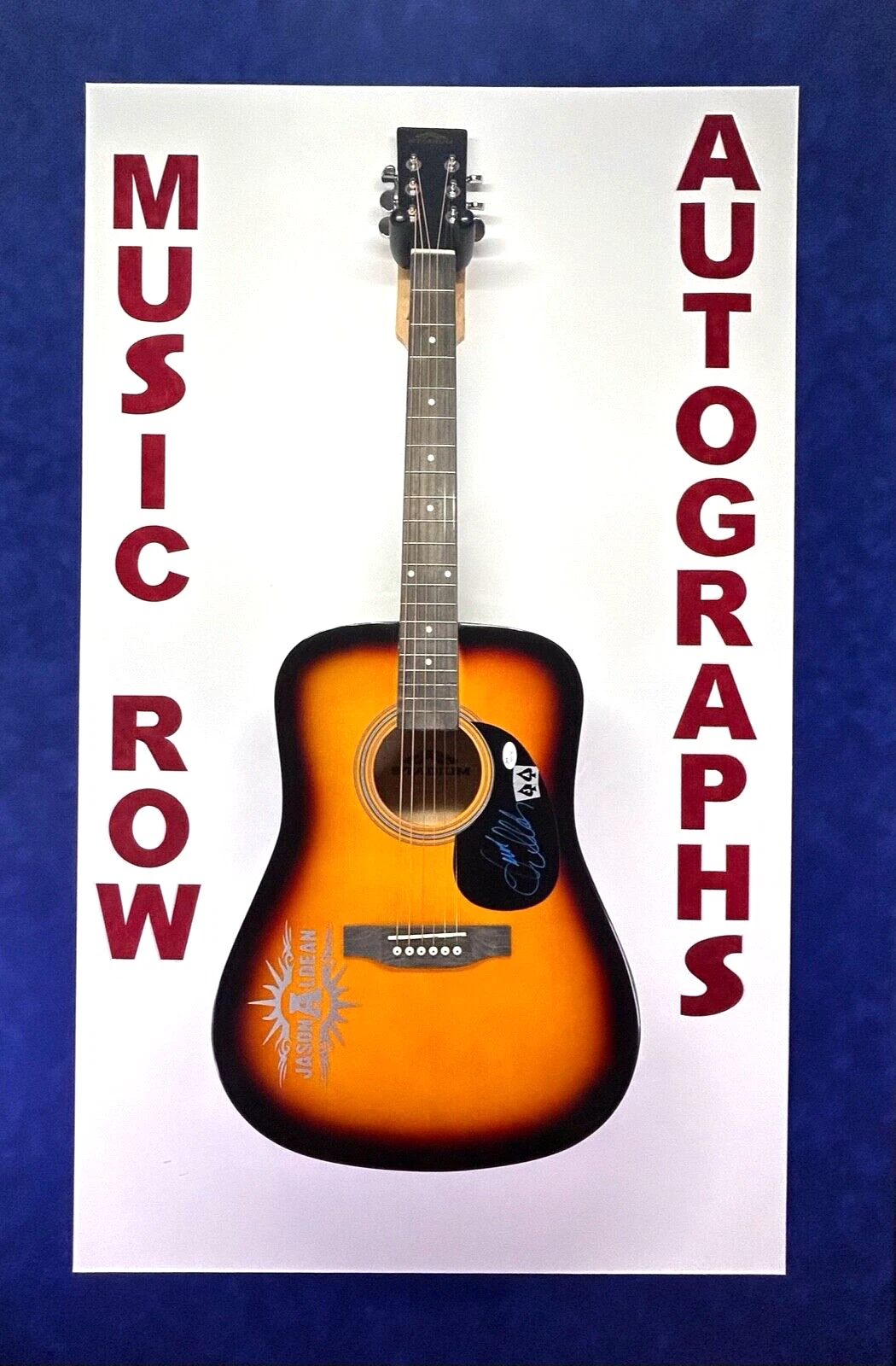 JASON ALDEAN Signed Autograph Acoustic Guitar JSA COA