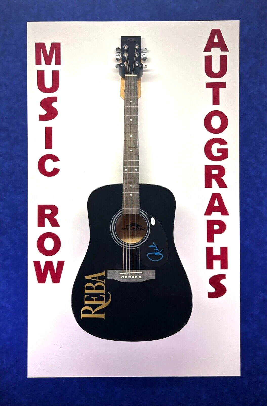 REBA MCENTIRE Signed Autograph Acoustic Guitar JSA COA
