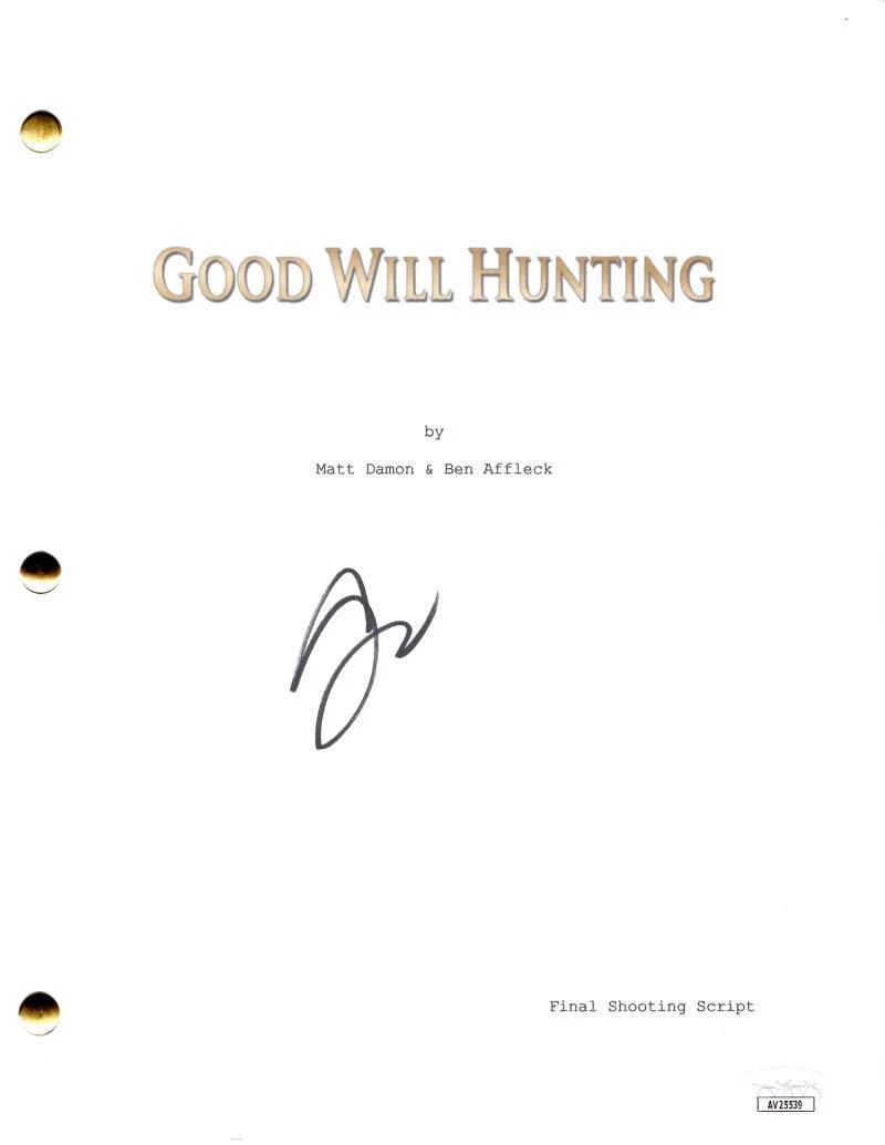 Gus Van Sant Signed Autograph Good Will Hunting Movie Script Screenplay JSA COA