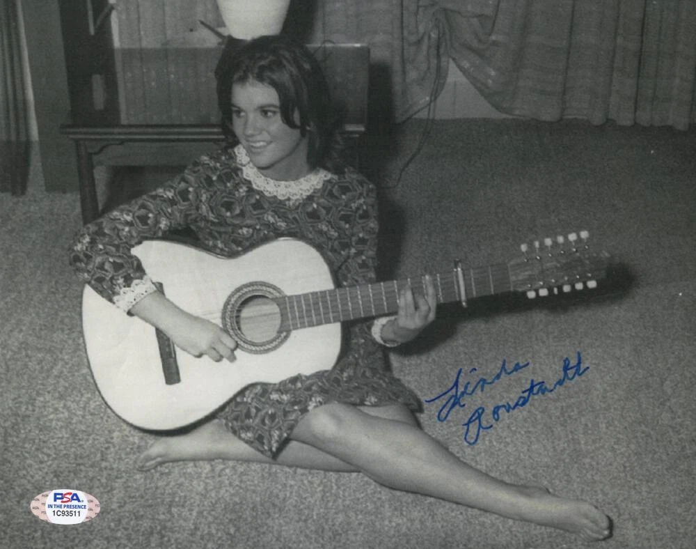 Linda Ronstadt Signed Autograph 8x10 Photo - Beautiful Barefoot Singer PSA COA