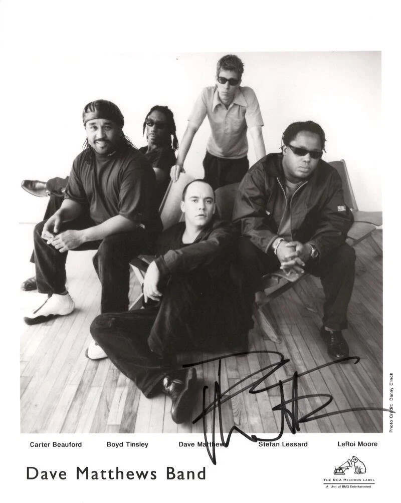 Dave Matthews Signed Autograph Original DMB Band 8x10 Promo Photo w/ JSA COA