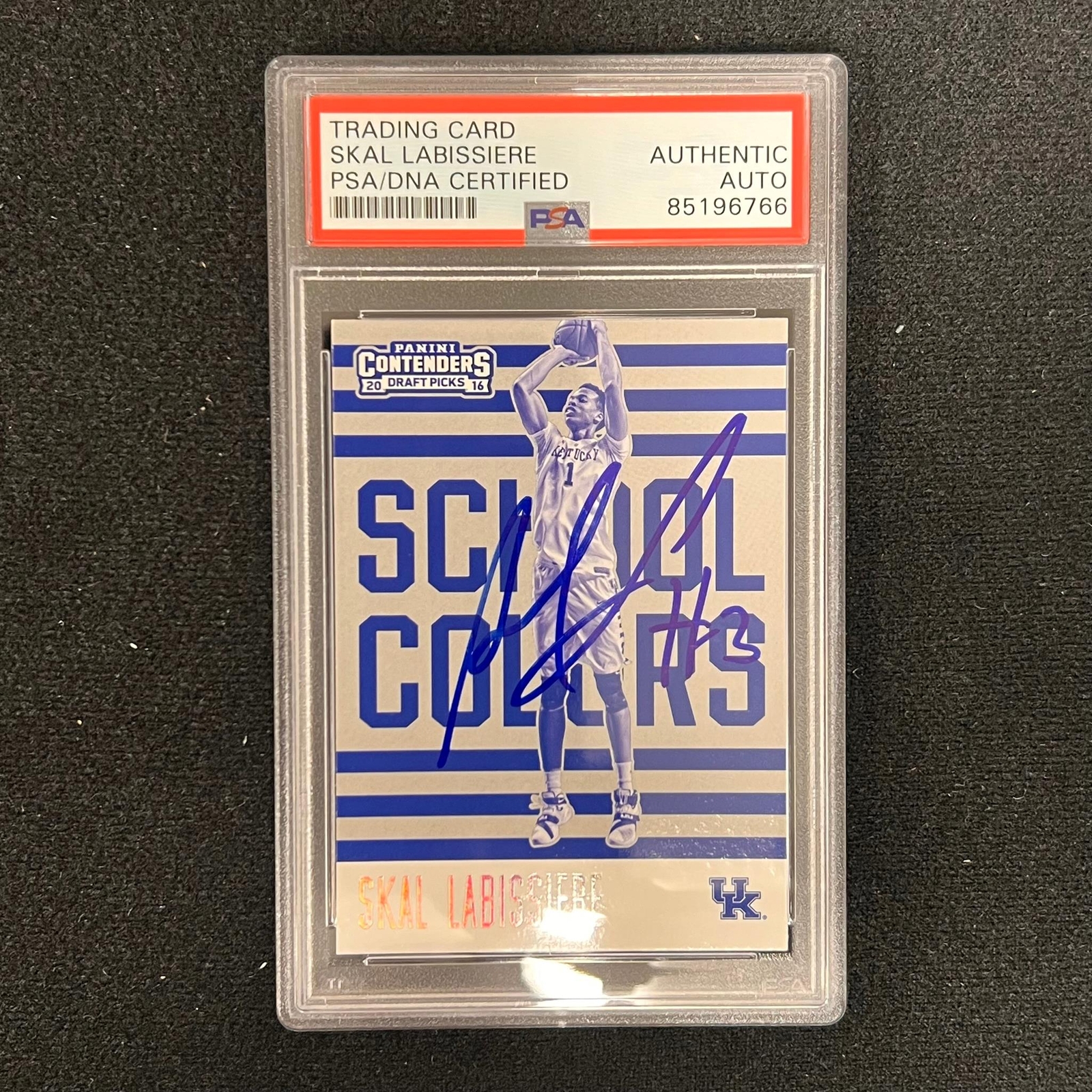 2016-17 Contenders Draft Picks Class Reunion #10 Skal Labissiere Signed Card