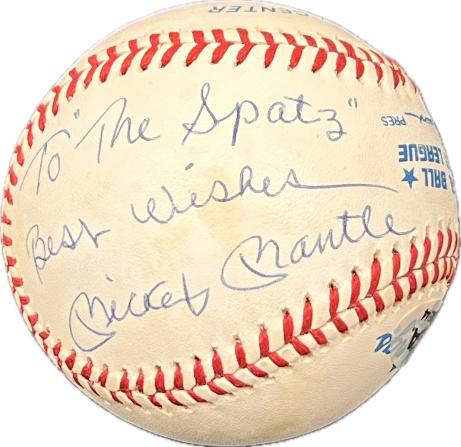 Mickey Mantle signed baseball PSA Autographed Yankees