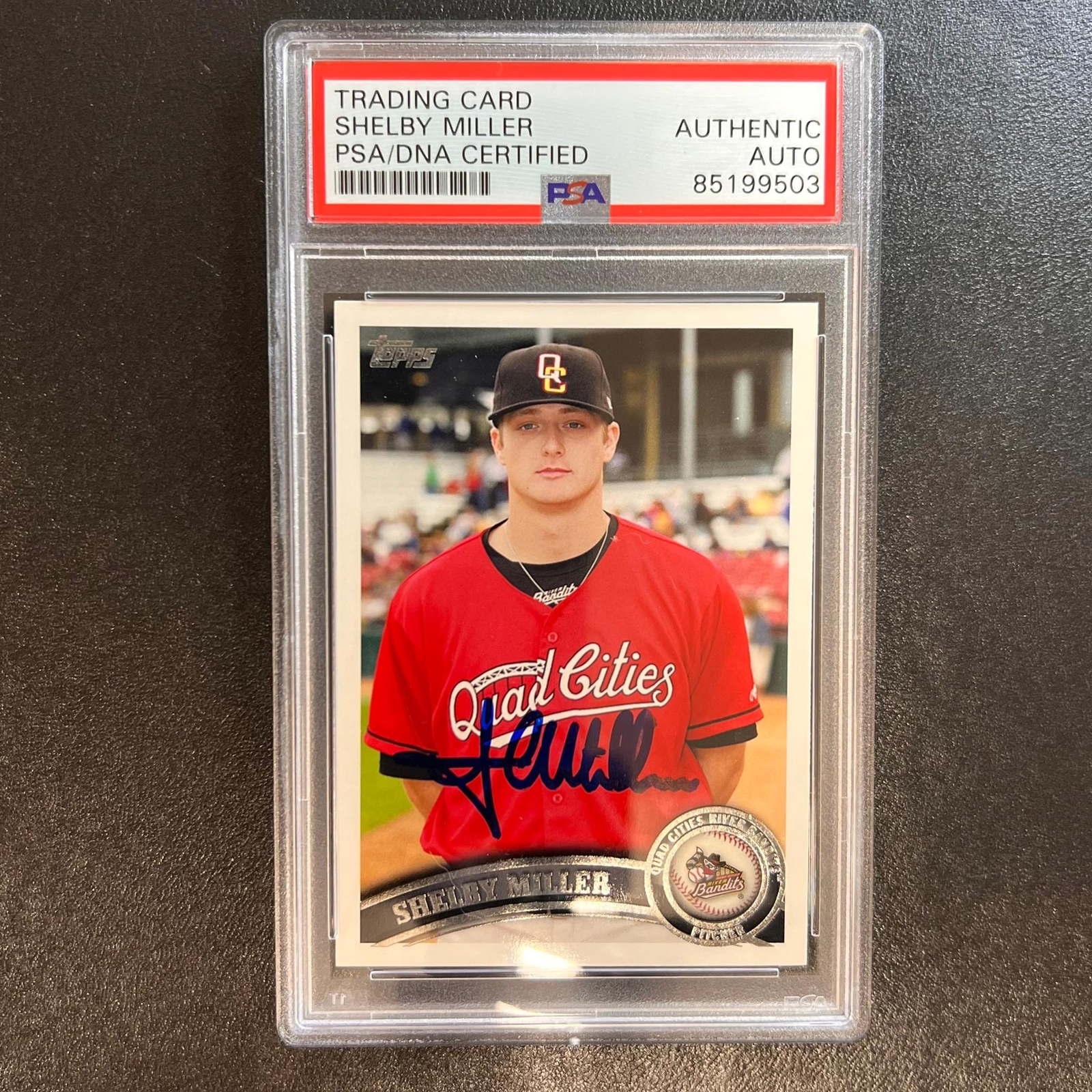 2011 Topps #301 Shelby Miller Signed Card PSA Slabbed AUTO River Bandits