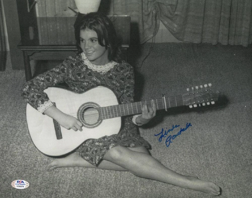 Linda Ronstadt Signed Autograph 11x14 Photo - Beautiful Barefoot Singer PSA COA