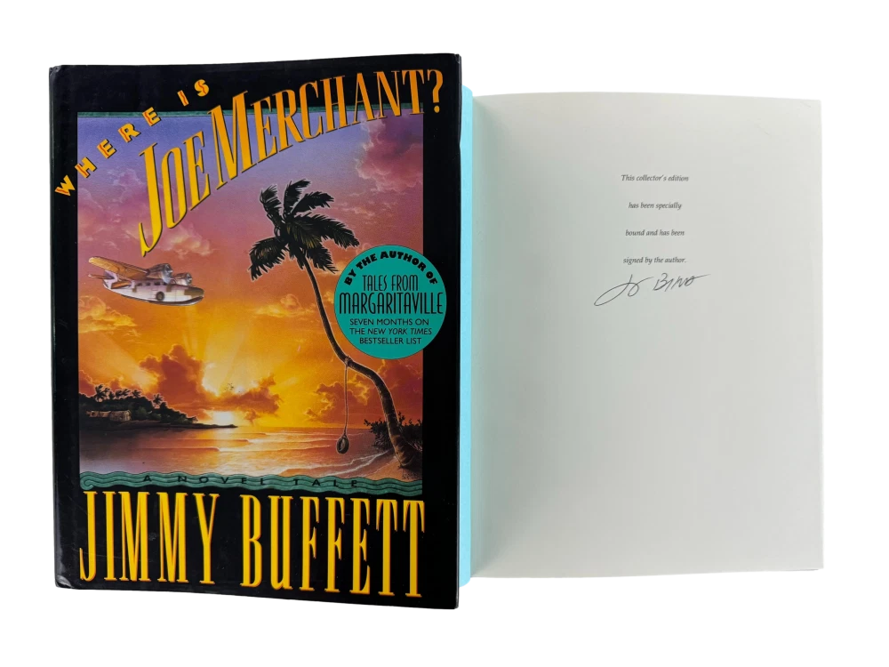 Jimmy Buffett Signed Autograph Where is Joe Merchant Collectors Edition Book JSA