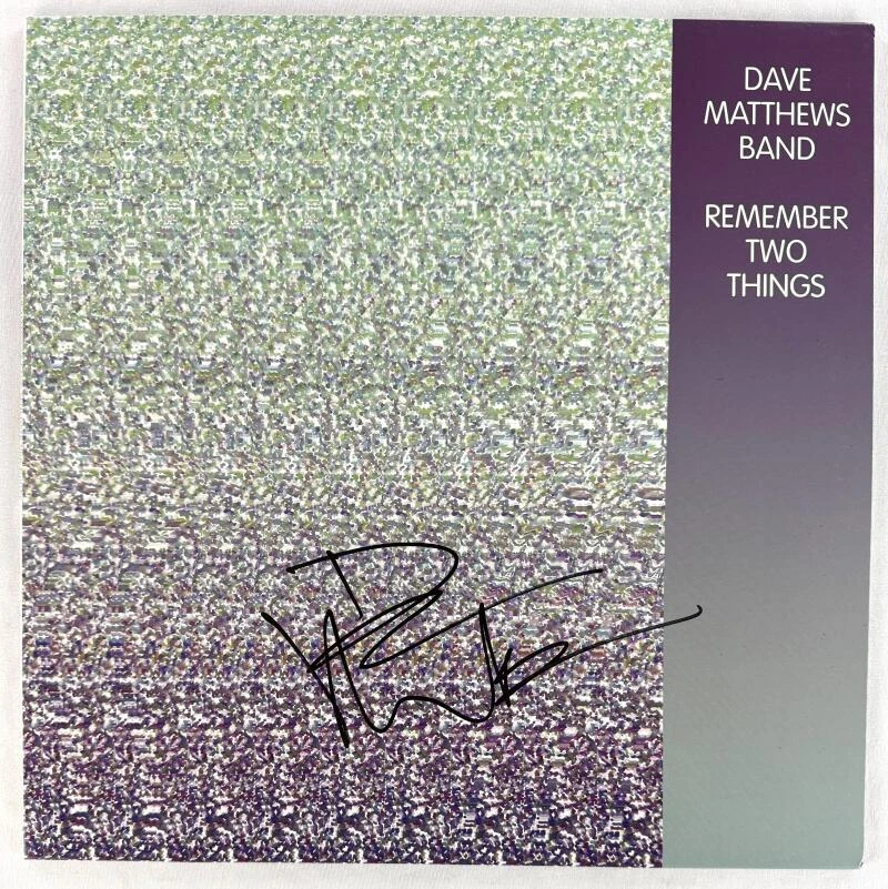 Dave Matthews Signed Autograph Album Vinyl Record - Remember Two Things Beckett
