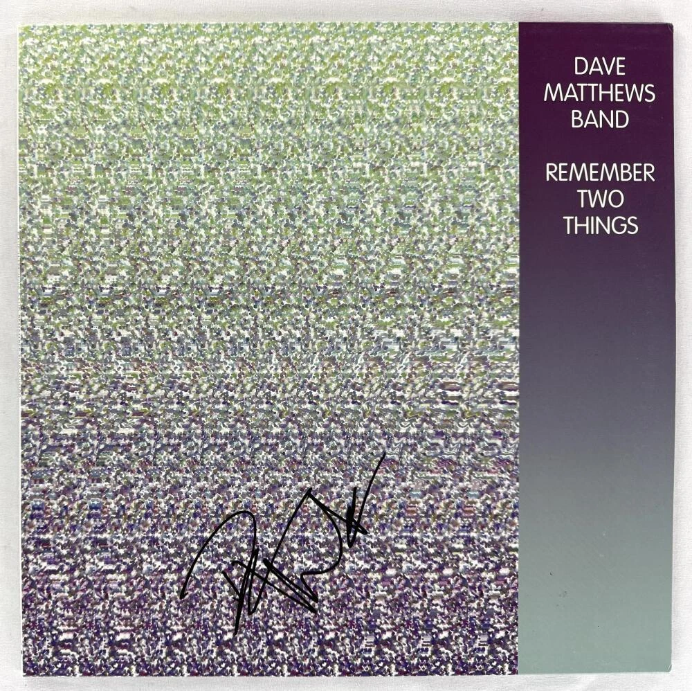 Dave Matthews Signed Autograph Album Record LP Band Remember Two Things BAS COA