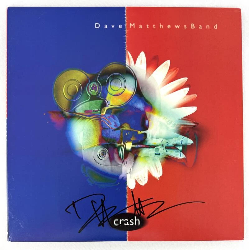 Dave Matthews Signed Autograph Album Vinyl Record LP Band - Crash w/ Beckett COA