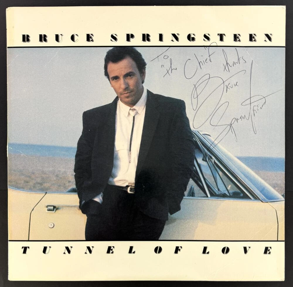 Bruce Springsteen Signed Autograph Album Vinyl Record LP Tunnel of Love JSA COA