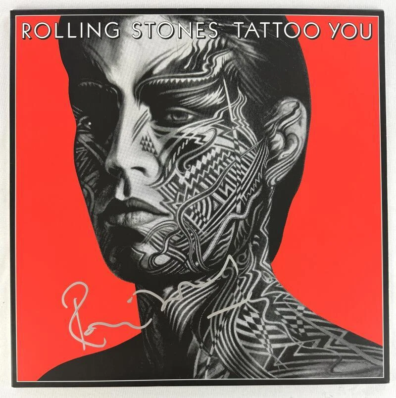 Ronnie Wood Rolling Stones Signed Autograph Album Record LP - Tattoo You JSA COA