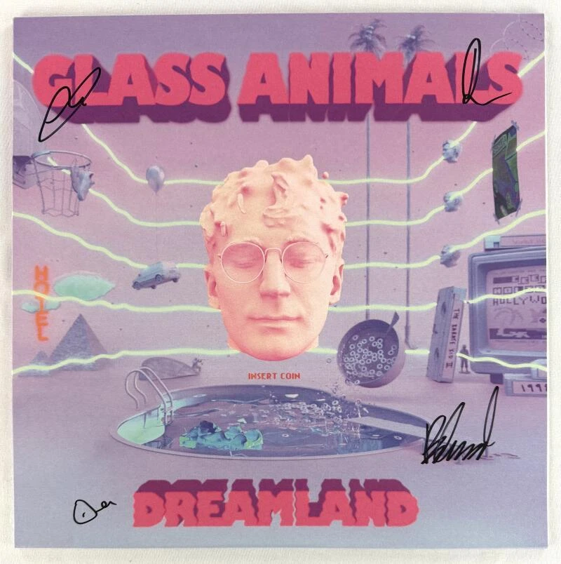 Glass Animals Full Band Complete Signed Autograph Album Vinyl Record LP JSA COA