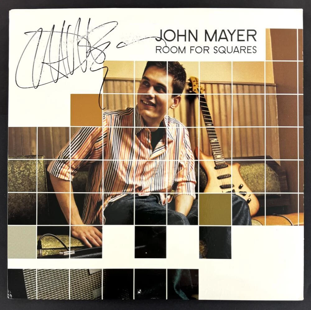 John Mayer Signed Autograph Album Vinyl Record LP - Room for Squares - JSA COA
