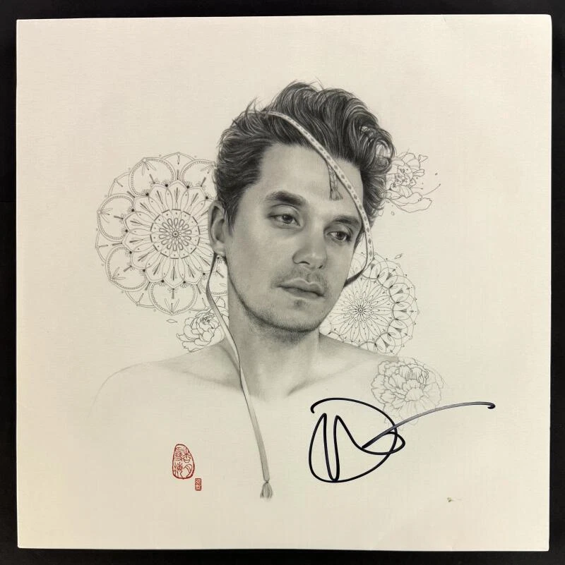 John Mayer Signed Autograph Album Vinyl Record Search for Everything Beckett JSA