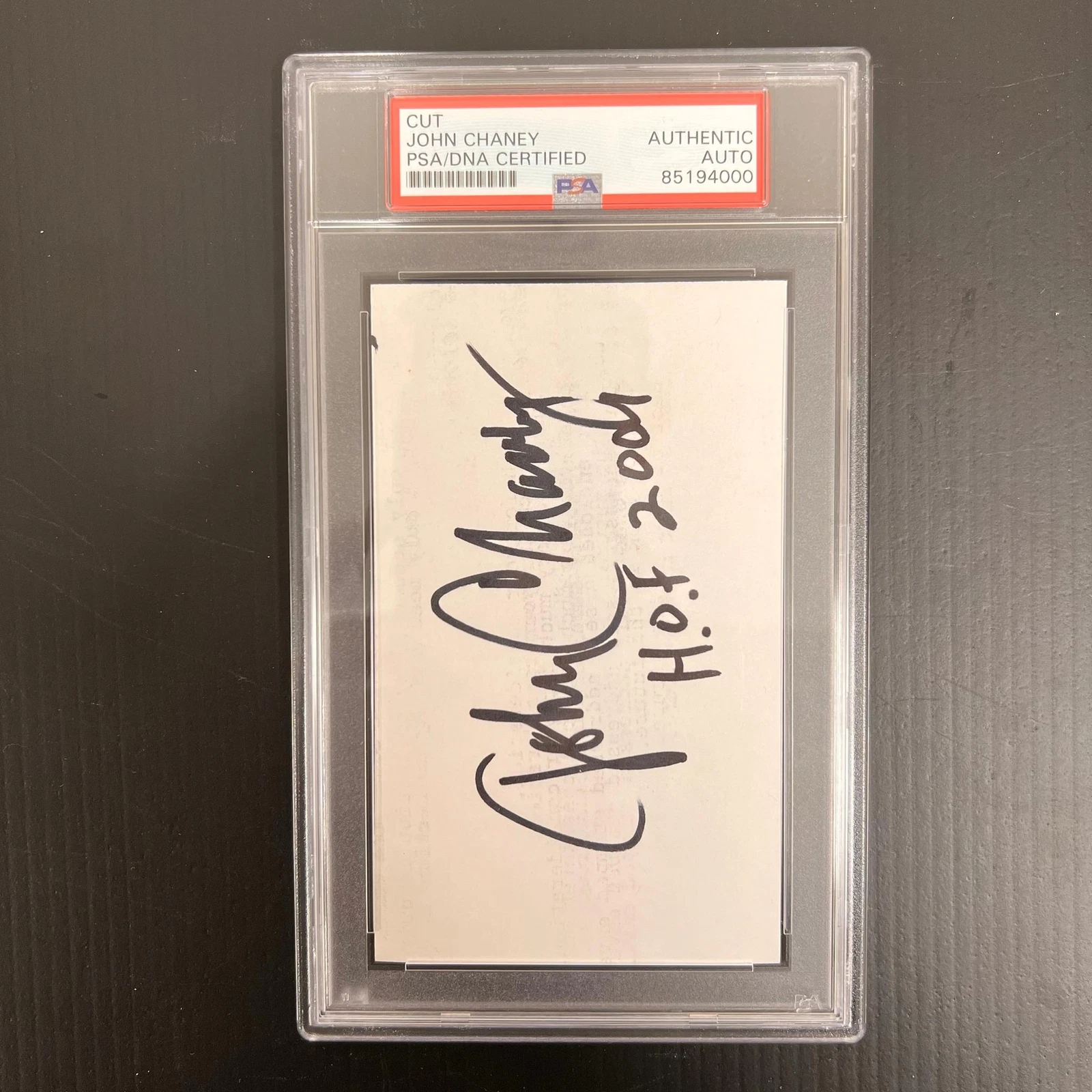 John Chaney Signed Cut PSA/DNA AUTO Slabbed Autographed Temple