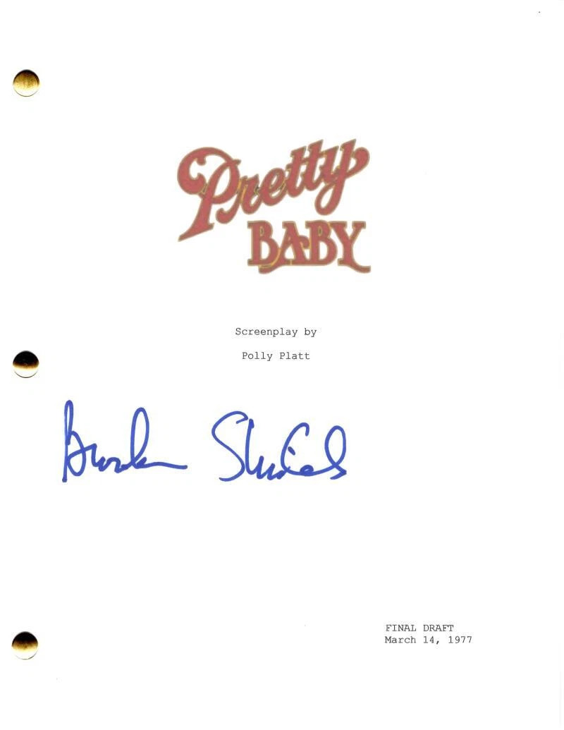 Brooke Shields Signed Autograph Pretty Baby Full Movie Script - Blue Lagoon Star