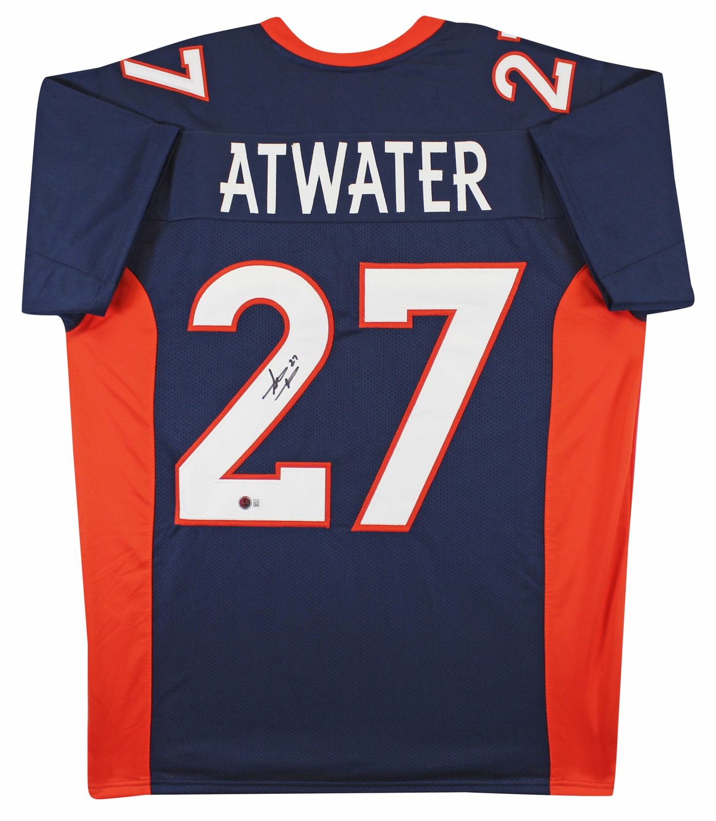 Steve Atwater Authentic Signed Navy Pro Style Jersey Autographed BAS Witnessed