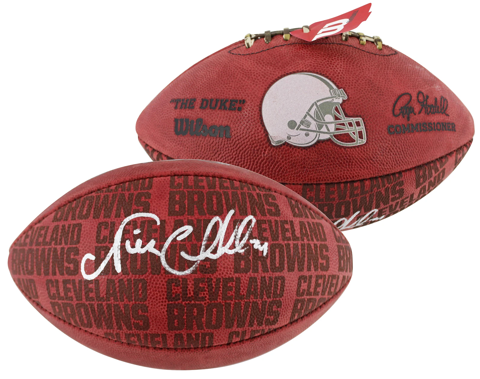 Browns Nick Chubb Signed Wilson 