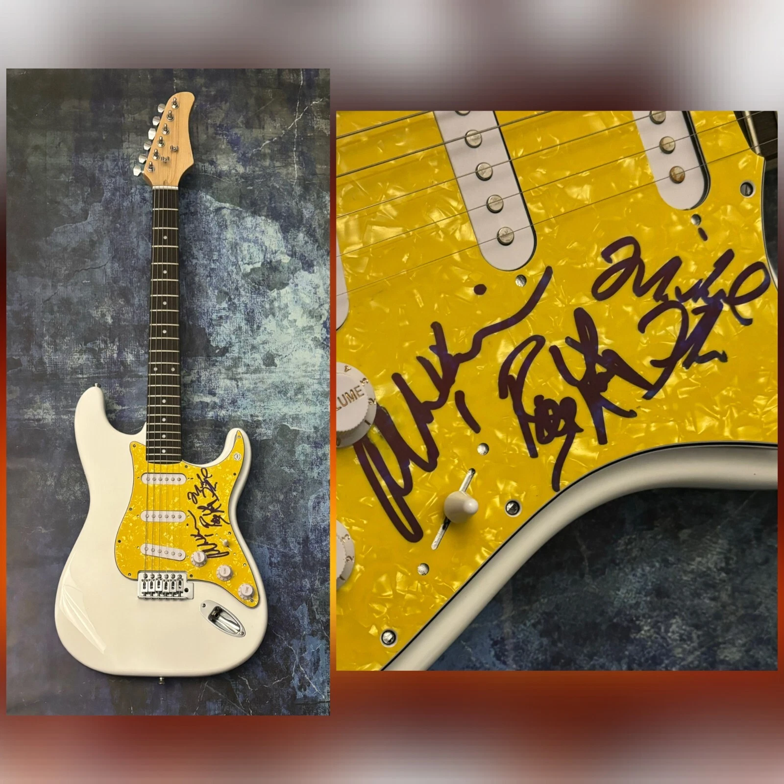 GFA Bill Michael & Allen x3 Band * FIREHOUSE * Signed Electric Guitar COA