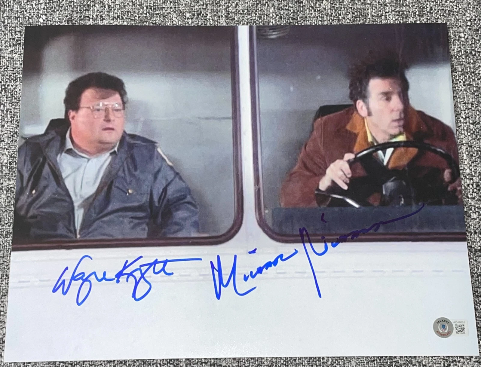 Michael Richards Wayne Knight Signed 11x14 Photo 