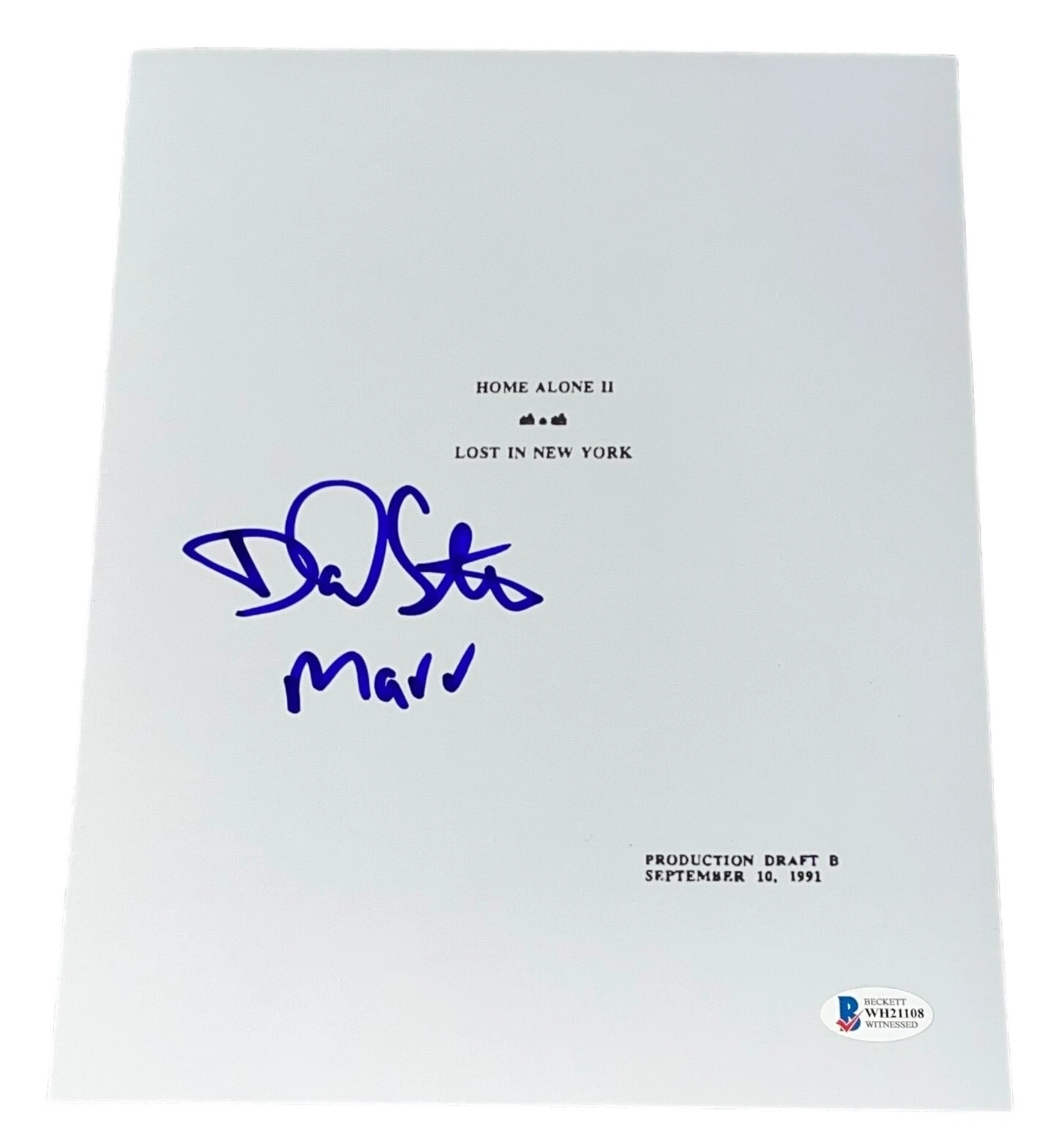 Daniel Stern Signed Autograph Home Alone II 