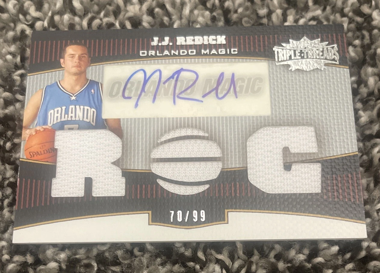 2006-07 Topps Triple Threads Relics Autographs #106 J.J. Redick #'d 70/99 RC