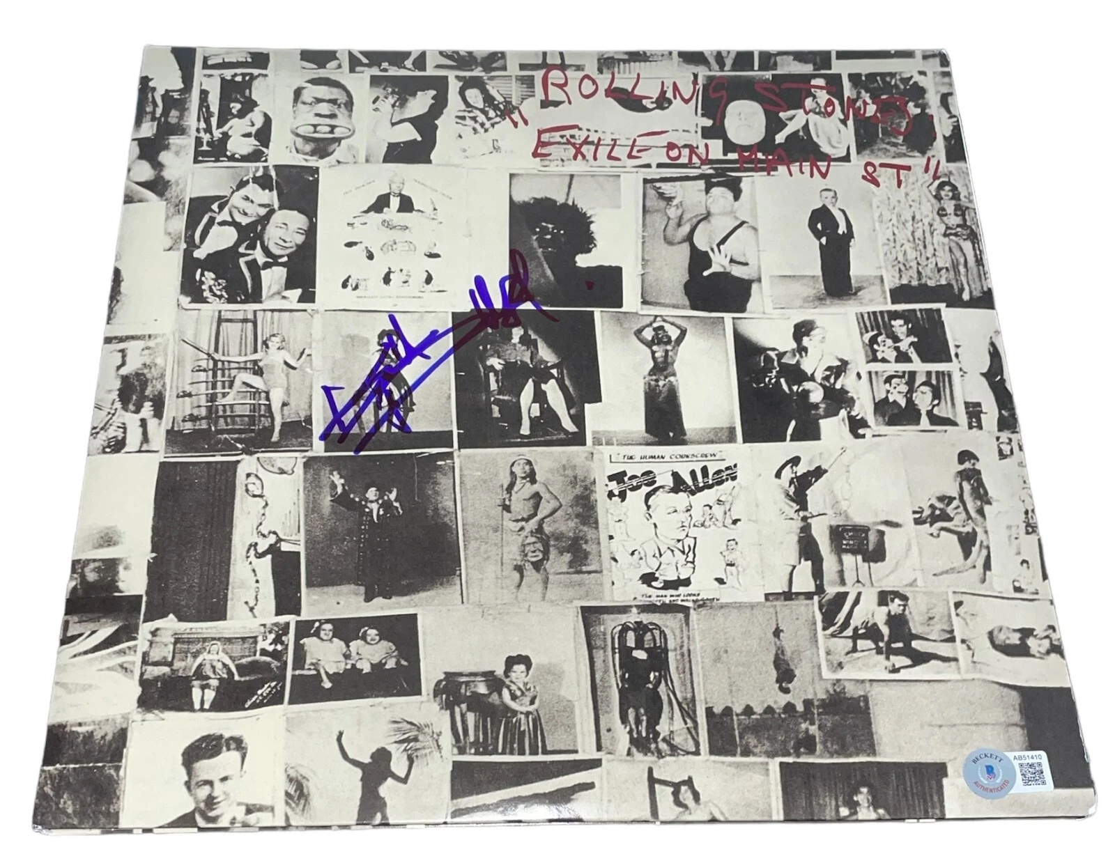 Keith Richards Signed Autograph Exile on Main St. Rolling Stones Vinyl Album BAS