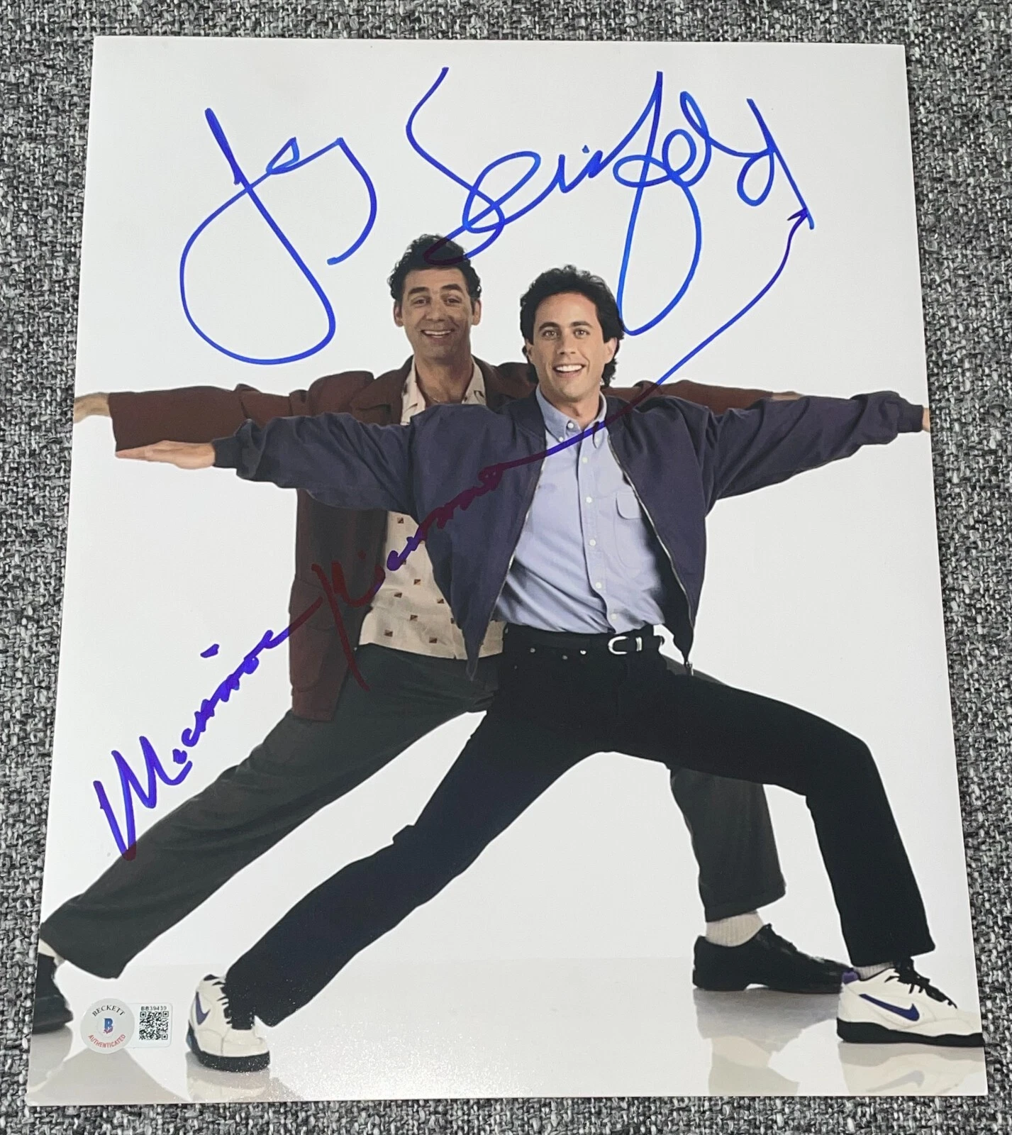 Jerry Seinfeld Michael Richards Signed Autograph 11x14 