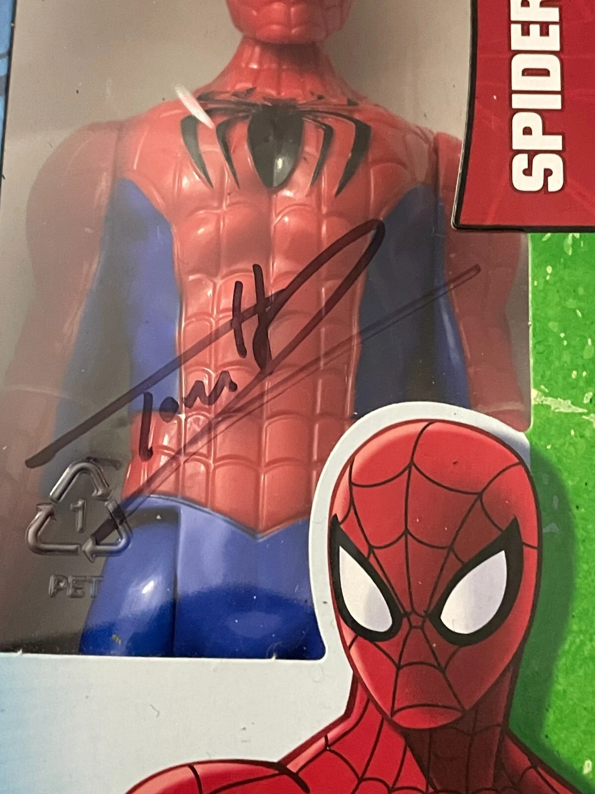 Tom Holland Signed Autograph Spider-Man Action Figure Titan Hero Beckett BAS NYC