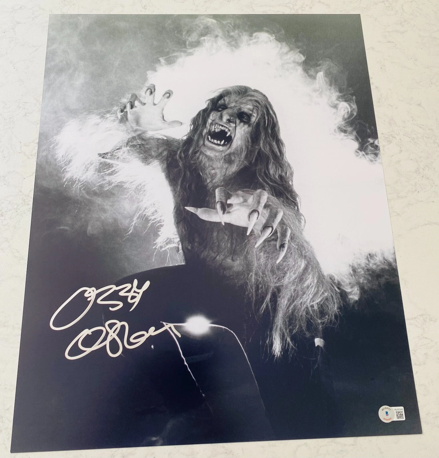 Ozzy Osbourne Signed Autograph 16x20 Photo Authentic Black Sabbath Beckett BAS A