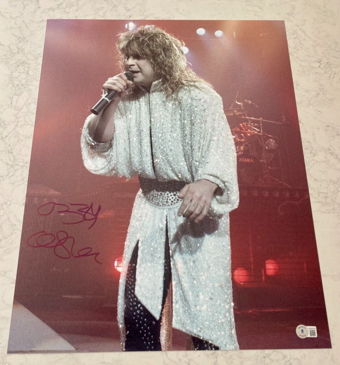 Ozzy Osbourne Signed Autograph 16x20 Photo Authentic Black Sabbath Beckett BAS E