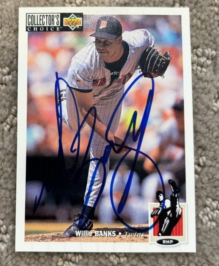 WILLIE BANKS SIGNED AUTOGRAPHED 1994 UPPER DECK COLLECTOR’S CHOICE CARD #46 COLLECTIBLE MEMORABILIA