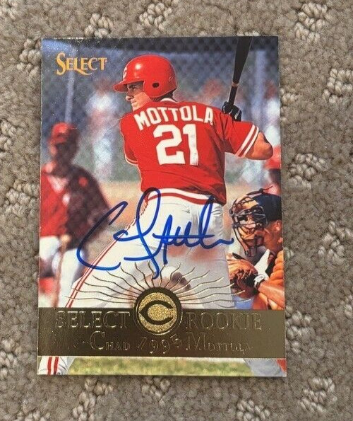 1995 Select #167 Chad Mottola signed autographed card Cincinnati Reds